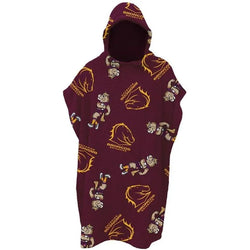 Brisbane Broncos Kids Hooded Beach Towel - SPORTFIRST HERVEY BAY