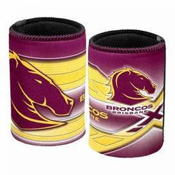 Brisbane Broncos NRL Can Glasses and Can Cooler