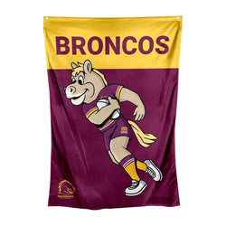 Brisbane Broncos Mascot Wall Flag - SPORTFIRST HERVEY BAY