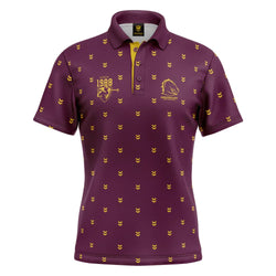 Brisbane Broncos Mens Mulligan Golf Polo - SPORTFIRST HERVEY BAY