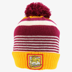 Brisbane Broncos Retro Beanie With Pom - SPORTFIRST HERVEY BAY