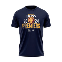 Brisbane Lions 2024 Premiers Adults Tee - SPORTFIRST HERVEY BAY