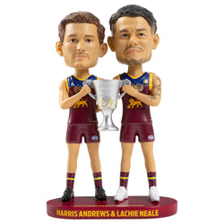 Brisbane Lions 2024 Premiership Co-Captains Harris Andrew & Lachie Neale Bobbleheads - SPORTFIRST HERVEY BAY