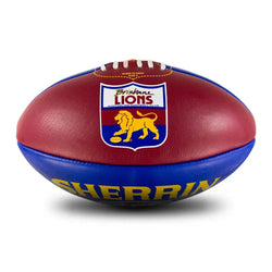Brisbane Lions AFLTeam Leather Ball - SPORTFIRST HERVEY BAY