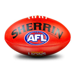Sherrin AFL Brisbane Lions Club Leather Football