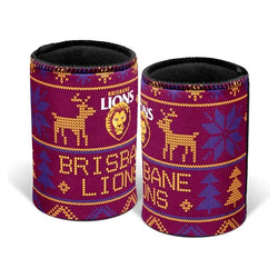 Brisbane Lions Xmas Can Cooler - SPORTFIRST HERVEY BAY