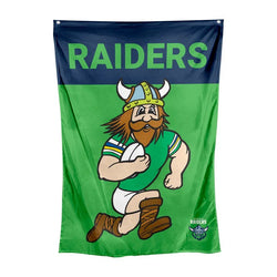 Canberra Raiders Mascot Wall Flag - SPORTFIRST HERVEY BAY
