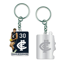 Carlton Blues Charlie Curnow Keyring - SPORTFIRST HERVEY BAY