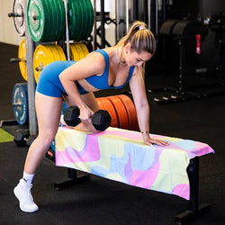 Cheeky Winx 120x60cm Rainbow Swirl Gym Towel - SPORTFIRST HERVEY BAY