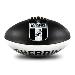Collingwood Magpies AFLTeam Leather Ball - SPORTFIRST HERVEY BAY
