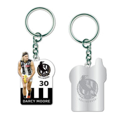 Collingwood Magpies Darcy Moore Keyring - SPORTFIRST HERVEY BAY