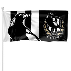 Collingwood Magpies Pole Flag - SPORTFIRST HERVEY BAY
