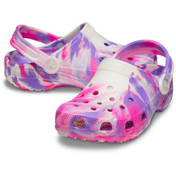 Crocs Classic Glow Marbled Kids Clog - SPORTFIRST HERVEY BAY