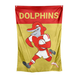 Dolphins Mascot Wall Flag - SPORTFIRST HERVEY BAY