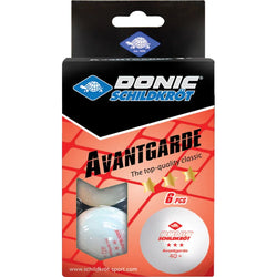 Donic Schildkrot Avantgarde 3 Star Table Tennis Balls (Pack of 6) - SPORTFIRST HERVEY BAY
