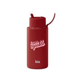 Frank Green - 1L Ceramic Reusable Bottle KIC (Capable) with Flip Straw Lid - SPORTFIRST HERVEY BAY