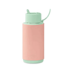 Frank Green - 1L Ceramic Reusable Bottle with Sleeve & Straw Lid - SPORTFIRST HERVEY BAY