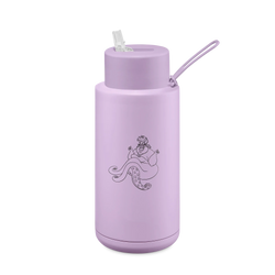 Frank Green - 1L Ceramic Reusable Bottle With Straw Disney Ursula - SPORTFIRST HERVEY BAY