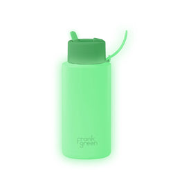 Frank Green - 1L Glow In The Dark Ceramic Reusable Bottle With Flip Lid - SPORTFIRST HERVEY BAY