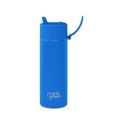 Frank Green - 595ml Ceramic Reusable Bottle With Flip Straw Lid - SPORTFIRST HERVEY BAY