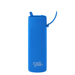 Frank Green - 595ml Ceramic Reusable Bottle With Flip Straw Lid - SPORTFIRST HERVEY BAY