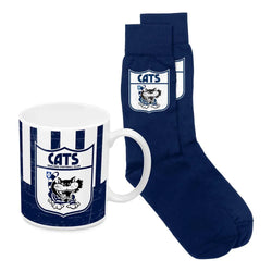 Geelong Cats Heritage Mug & Sock Gift Pack - SPORTFIRST HERVEY BAY