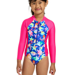 Zoggs Girls Paddle Suit (Overlock Seam)