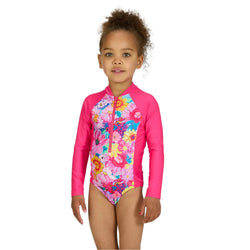 Zoggs Girls Paddle Suit (Overlock Seam)