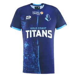 Gold Coast Titans 2025 Mens Warm Up Tee - SPORTFIRST HERVEY BAY