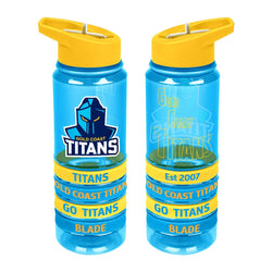 Gold Coast Titans Tritan Bottle with Bands - SPORTFIRST HERVEY BAY