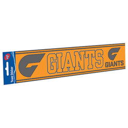GWS Giants Bumper Sticker - SPORTFIRST HERVEY BAY