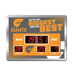 GWS Giants LED Scoreboard Clock - SPORTFIRST HERVEY BAY