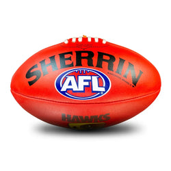 Sherrin AFL Hawthorn Hawks Club Leather Football