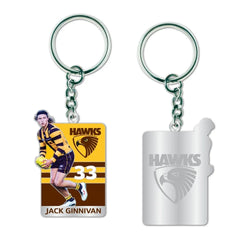 Hawthorn Hawks Jack Ginnivan Keyring - SPORTFIRST HERVEY BAY