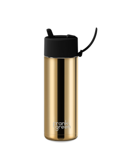 Frank Green - 1L Stainless Steel/Ceramic Reusable Bottle With Flip Straw Lid