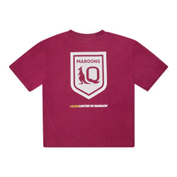 QLD Maroons Box Fit Kids Tee