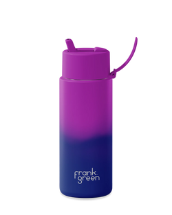 Frank Green 1L Colour Changing Reusable Bottle With Flip Straw Lid