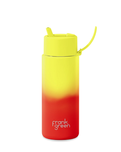 Frank Green 1L Colour Changing Reusable Bottle With Flip Straw Lid