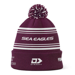Manly Sea Eagles 2025 Adults Beanie With Pom - SPORTFIRST HERVEY BAY
