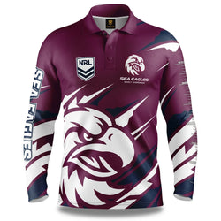 Manly Sea Eagles Ignition Fishing Shirt - SPORTFIRST HERVEY BAY