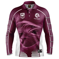 Manly Warringah Sea Eagles Barracuda Fishing Shirt - SPORTFIRST HERVEY BAY