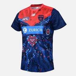Melbourne Demons 2025 Mens Run Out Tee - SPORTFIRST HERVEY BAY