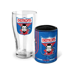 Melbourne Demons Can Glasses & Can Cooler Pack - SPORTFIRST HERVEY BAY