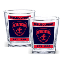 Melbourne Demons Set of 2 Spirit Glasses - SPORTFIRST HERVEY BAY