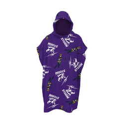 Melbourne Storm Kids Hooded Beach Towel - SPORTFIRST HERVEY BAY