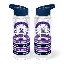 Melbourne Storm Tritan Water Bottle With Bands - SPORTFIRST HERVEY BAY