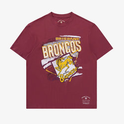 Mitchell & Ness Brisbane Broncos Abstract Tee - SPORTFIRST HERVEY BAY