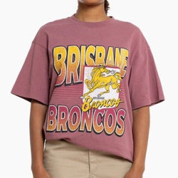 Mitchell & Ness - Brisbane Broncos Inclined Stack Tee - SPORTFIRST HERVEY BAY