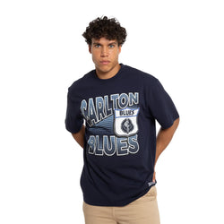 Mitchell & Ness - Carlton Blues In Line Stack Tee - SPORTFIRST HERVEY BAY