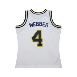Mitchell & Ness - Chris Webber 4 Michigan Wolverines NCAA Jersey - SPORTFIRST HERVEY BAY